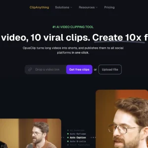 Générateur de shorts vidéo IA Opus Clip