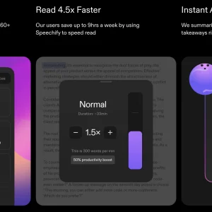 Fonctionnalités de Speechify